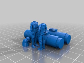pode quarta-lhe stormtrooper darth vader sabre de luz 3d impressão 3d print model - Mito3D