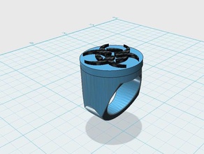 biyo-tehlike yüzük 3d print model - Mito3D