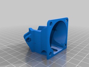 delta version e3d v5 fan holder printer parts 3d print model - Mito3D