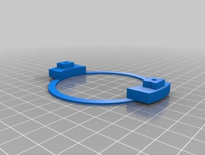 mount 70mm ring-led ctcflashforge 3d drucken led-Fassung led-ring 3d print model - Mito3D