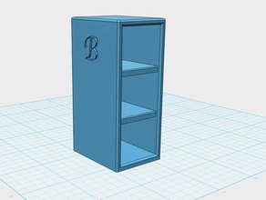 dolls house bookshelf model furniture dollhouse easy print 3d print model - Mito3D