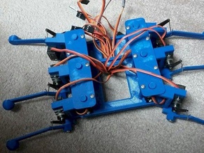 hexapod Roboter-Körper Beine Modell Roboter 3d print model - Mito3D