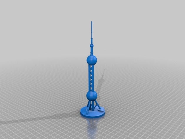 oriental pearl tower modelo edifícios estruturas 3D print model - Mito3D
