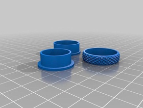 moleté taille 9 fidget spinner anneau les anneaux personnalisé 3d print model - Mito3D