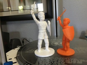 trump şövalye kılıç Kalkan heykeller 3d print model - Mito3D