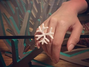 zimarty acropora çiçek yüzük mimarlık moda üretken tasarım mücevher takı giyilebilir 3d print model - Mito3D