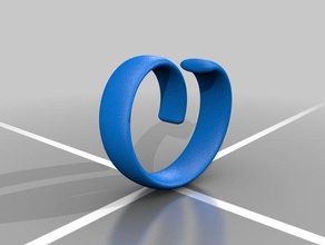 twisted helix ring fashion coil spring 3d print model - Mito3D