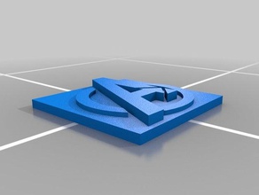 avengers logo puntelli 3d print model - Mito3D