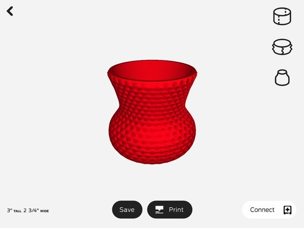 Blumenvase 30 3 d drucken 3D print model - Mito3D