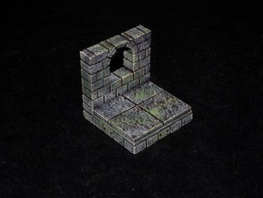 openforge 20 cut stone window toy game accessories dnd tiles dungeon miniatures openforge2 pathfinder rpg tabletop terrain 3d print model - Mito3D