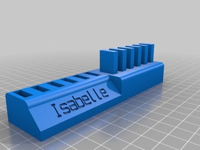 6 usb stickand caps isabelle computer customized 3d print model - Mito3D