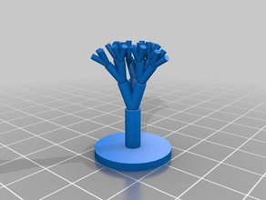 customizable fractal tree math art 3d print model - Mito3D