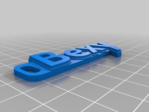 bexy Schlüsselanhänger angepasst 3d print model - Mito3D