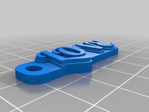 love keychains customized 3d print model - Mito3D