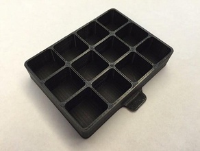 parts tray drawers 6 9 12 tool holders boxes 3d print model - Mito3D