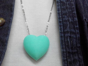 little heart necklace fashion blender hearts ring toy 3d print model - Mito3D