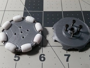 47mm omni wheel robotics 3d print model - Mito3D