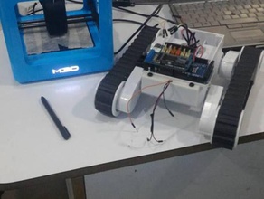rover 5 arduino mega la robotique 3d print model - Mito3D