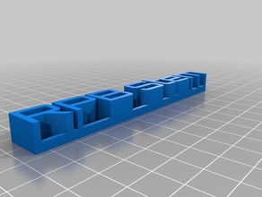 meu personalizada 3d placa com o nome de rpbstem esculturas 3d print model - Mito3D