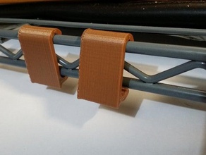 wire shelving clip organization rack shelves 3d print model - Mito3D