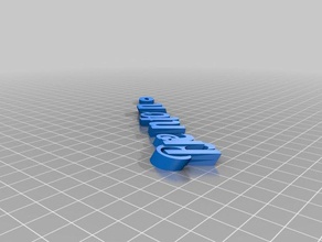 my customized iamburnystext name keyring keyfob organization 3d print model - Mito3D