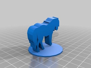 charlotte-3-c-cavallo arte 3d print model - Mito3D