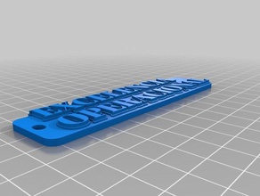 anglo llaveros personalizado 3d print model - Mito3D