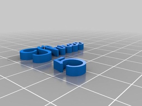 tres mo llaveros personalizado 3d print model - Mito3D
