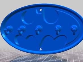 batman-Schlüsselanhänger Dekor batman-symbol 3d print model - Mito3D