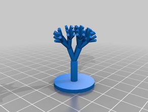 aloks customized fractal tree math art 3d print model - Mito3D