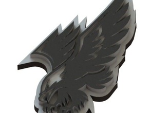 eagle signs logos 3d logo 3d print model - Mito3D