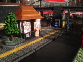 quiosque de el kiosko edifícios estruturas 3d print model - Mito3D