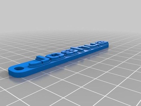 joshuas keytag Schlüsselanhänger angepasst 3d print model - Mito3D