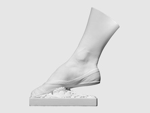3d scan right foot dancer fanny elssler printing 3d print model - Mito3D