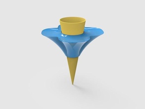 porta cucurucho alimentos bebida sutiã cone helado sorvete sosten 3d print model - Mito3D