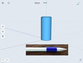 apple kalem tutuş ofis 3d print model - Mito3D