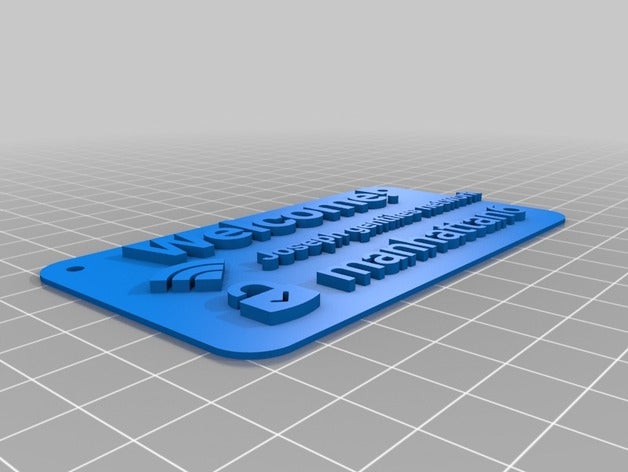 my customized wi-fi sign decor 3D print model - Mito3D