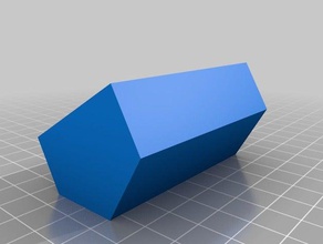 hexagonal tapa de la caja 45 mm discos juguete juego accesorios personalizado 3d print model - Mito3D