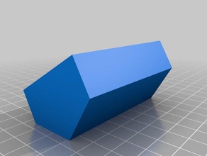 hexagonal tapa de la caja 45 mm discos juguete juego accesorios personalizado 3d print model - Mito3D