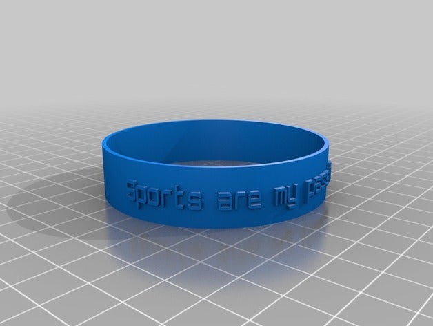 jeremy kitchell poesía sencilla pulsera art personalizado 3D print model - Mito3D