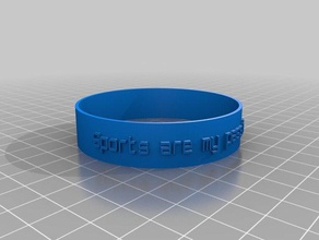jeremy kitchell simple poème bracelet art personnalisé 3d print model - Mito3D