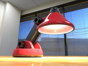 little led desk lamp interactive art 3d print model - Mito3D