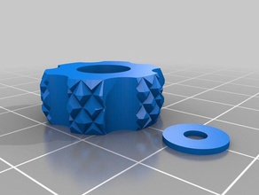 my customized more leveling knobs 3d printer parts 3d print model - Mito3D