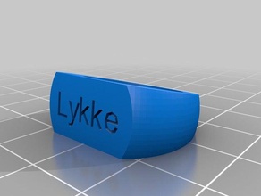 my customized ring lykke rings 3d print model - Mito3D