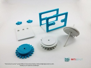 mechanical counter engineering 3d print model - Mito3D