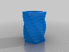 giorno di madri hex vaso arredamento 3d print model - Mito3D