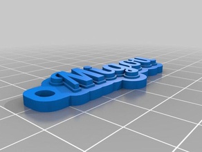 migou llaveros personalizado 3d print model - Mito3D