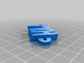 mon personnalisés iamburnys v2text nom trousseau de clé porte-clés 3d print model - Mito3D