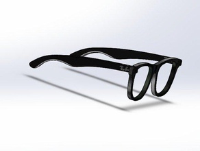 glasses easy 3d print model - Mito3D
