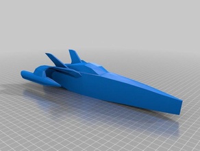 ady gil earthrace trimaran coque de bateau 3d l'impression 3d print model - Mito3D